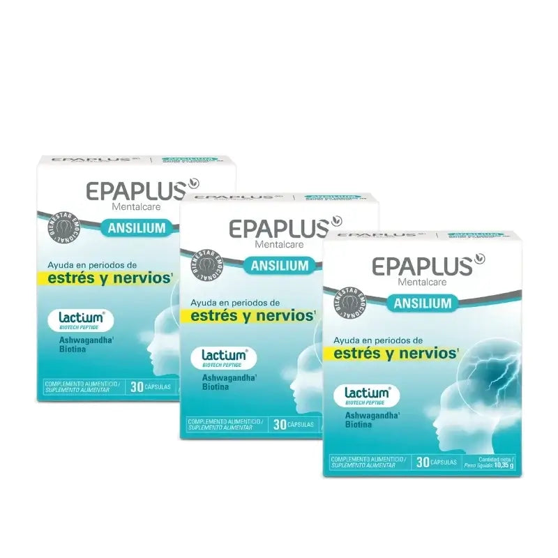 Epaplus Mentalcare Ansilium, 30 capsule, confezione da 3