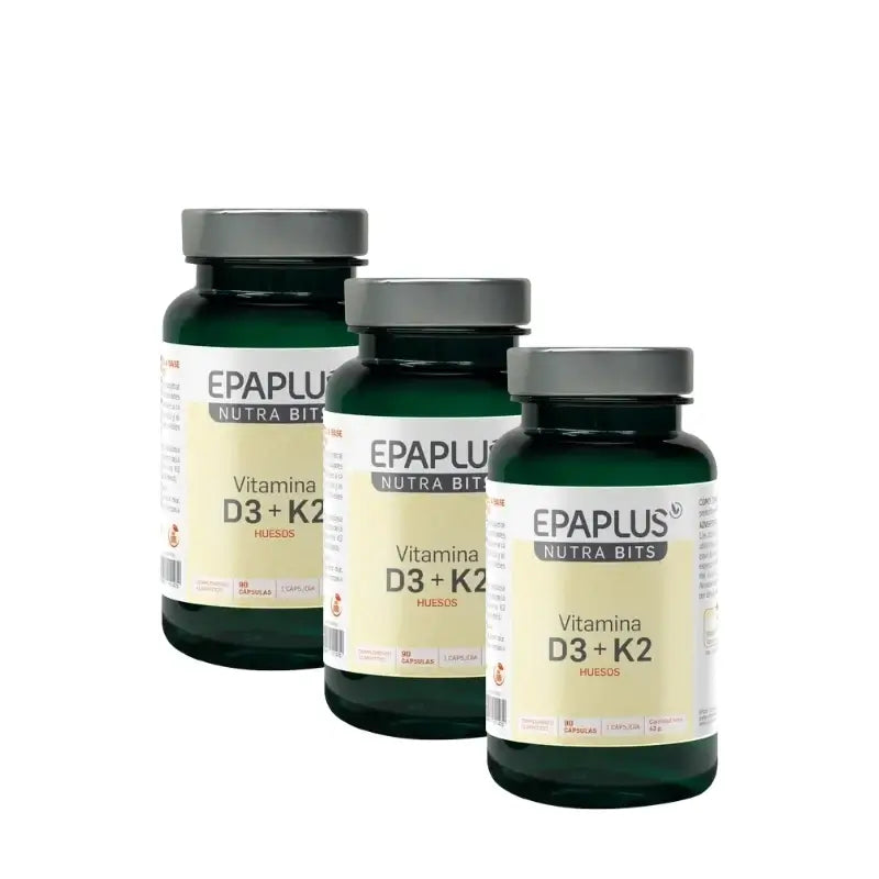 Epaplus Nutrabits Vitamina D3+K2, 90 capsule, confezione da 3