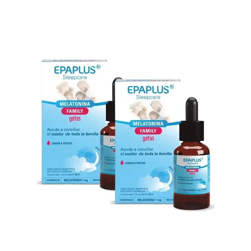 Epaplus Sleepcare Melatonina Gocce, 30 ml, confezione da 2