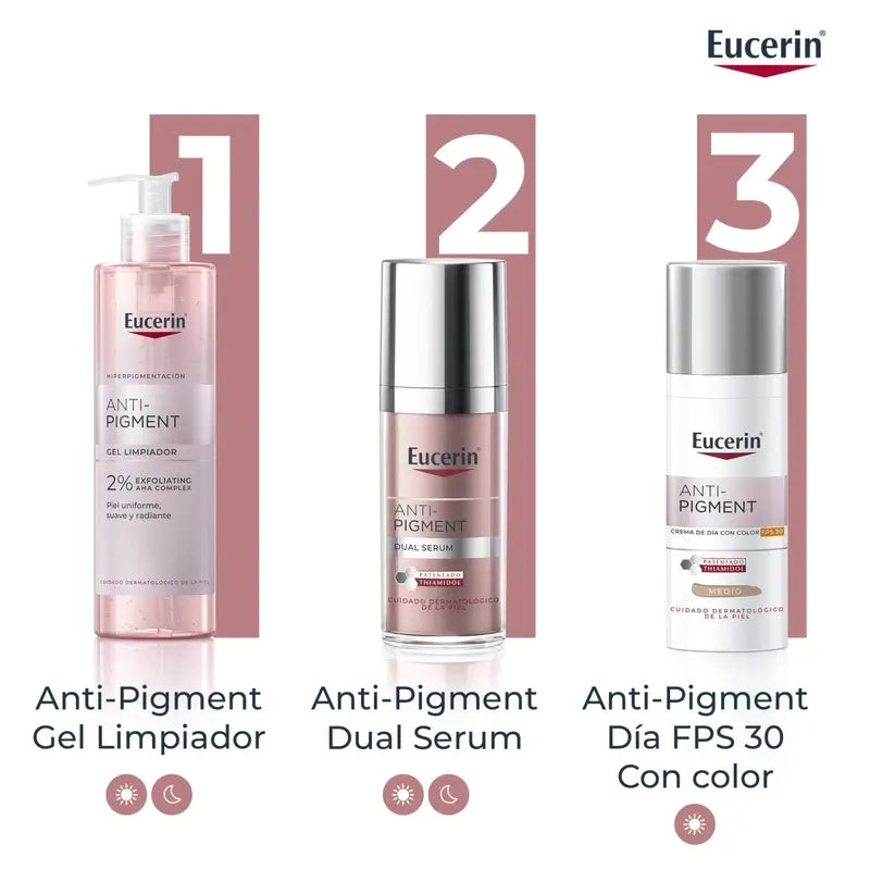 Eucerin Crema Giorno Anti-Pigmento SPF30 Colore Medio, 50ml
