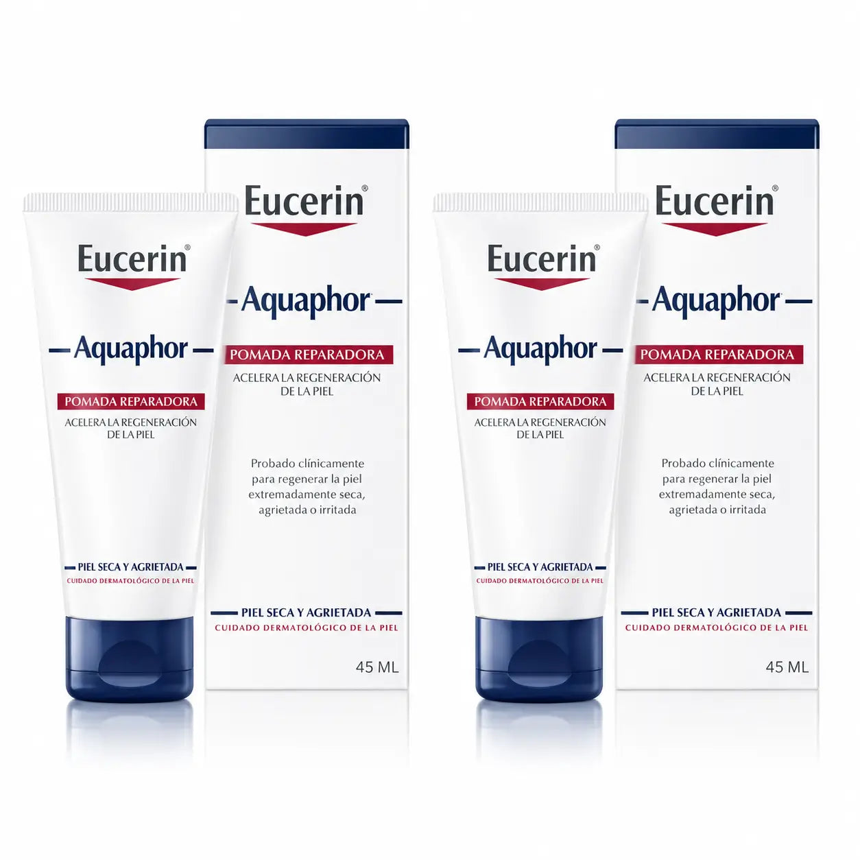 Eucerin Aquaphor Unguento Riparatore, 45ml, confezione da 2