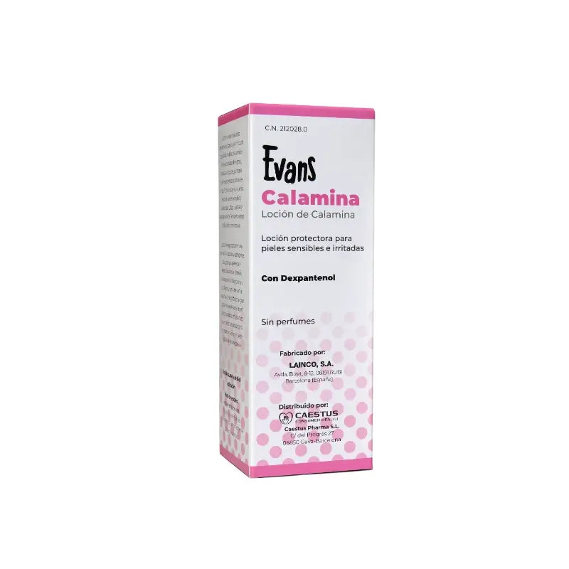 Evans Lozione alla calamina con dexpantenolo, 125 ml