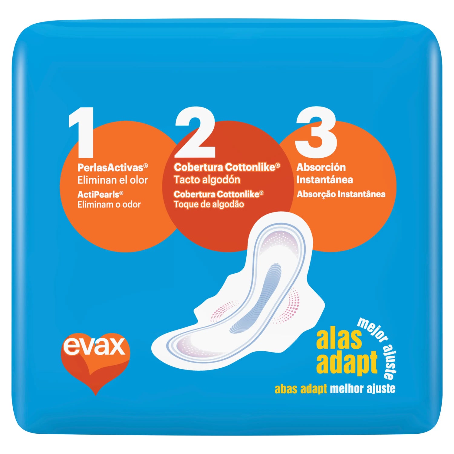 Evax Cottonlike Super Pads con ali , 14 unità