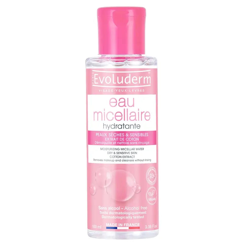 Evoluderm Acqua micellare per pelli secche/sensibili, 100 ml