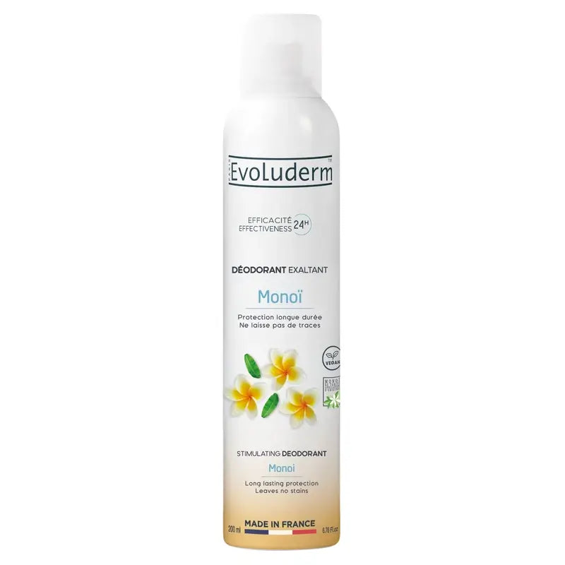 Evoluderm Monoi A La Folie 24H Deodorante, 200 ml