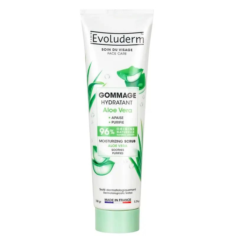 Evoluderm Scrub viso idratante all'aloe vera, 150 g