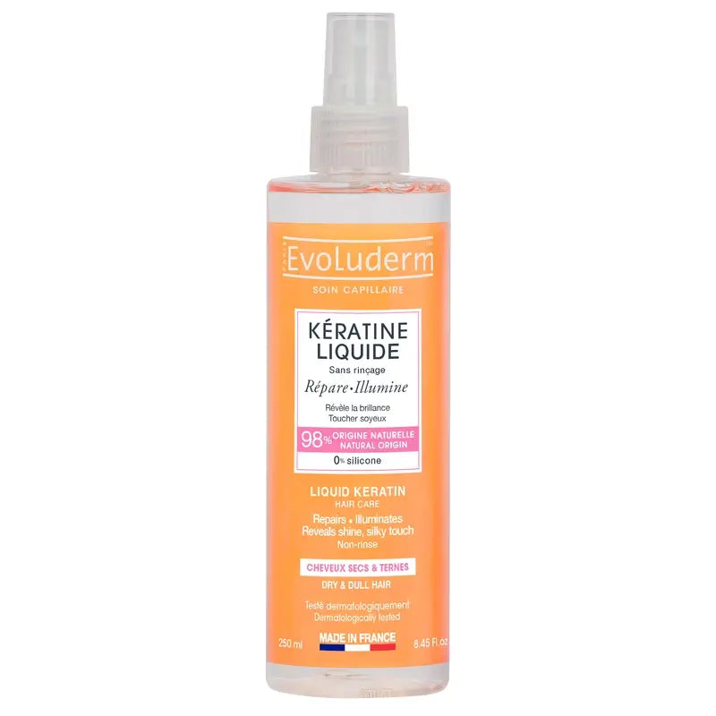 Evoluderm Keratin Dry Hairspray - Cheratina, 250 ml