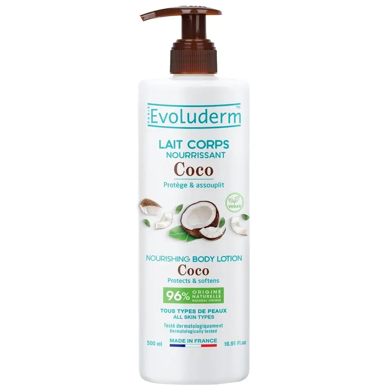 Evoluderm Lozione corpo al cocco, 500 ml