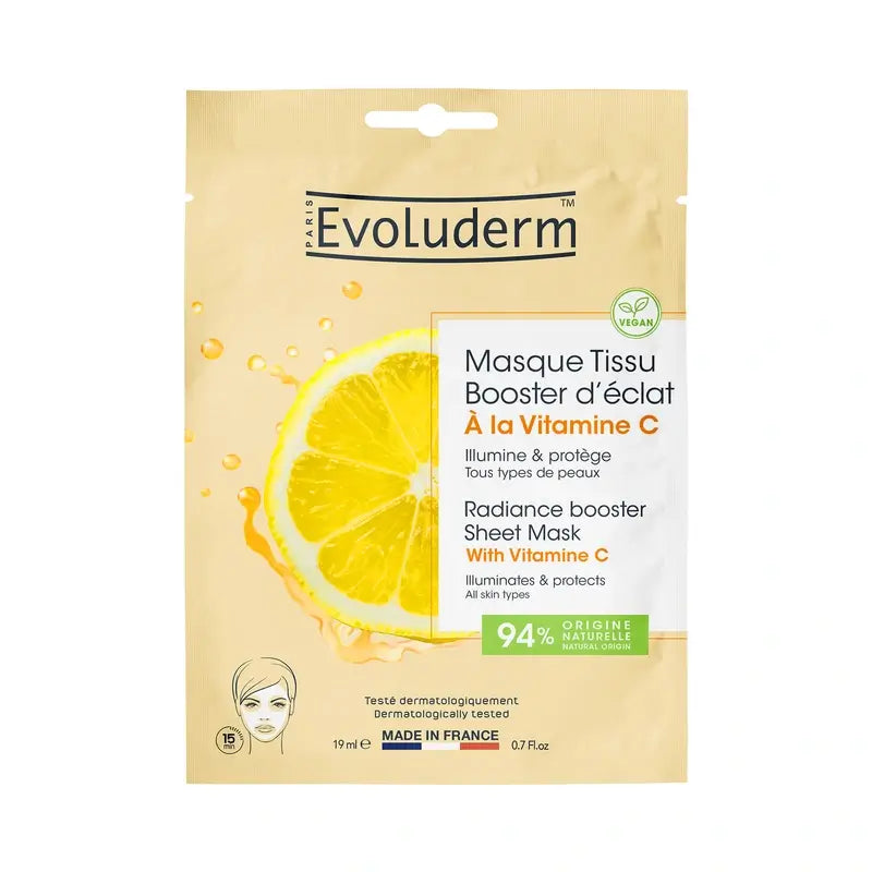 Evoluderm Vitamina C Sheet Mask, 1pc / 19