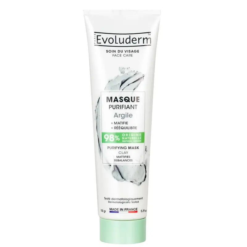 Evoluderm Maschera viso purificante all'argilla, 150 g