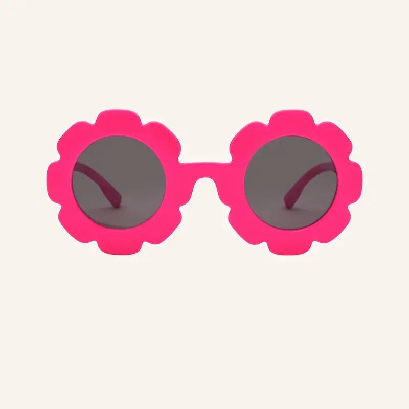 Farmamoda Occhiali da sole polarizzati per bambini Fiore fucsia e rosa, 25 gr