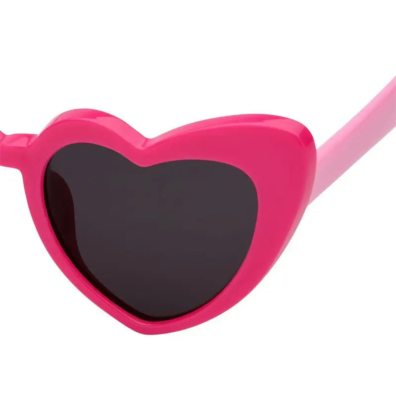 Farmamoda Occhiali da sole polarizzati per bambini Cuore Fucsia e Rosa, 25 gr