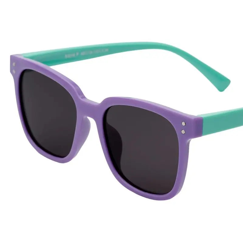 Farmamoda Occhiali da sole polarizzati per bambini viola e verde, 25 gr