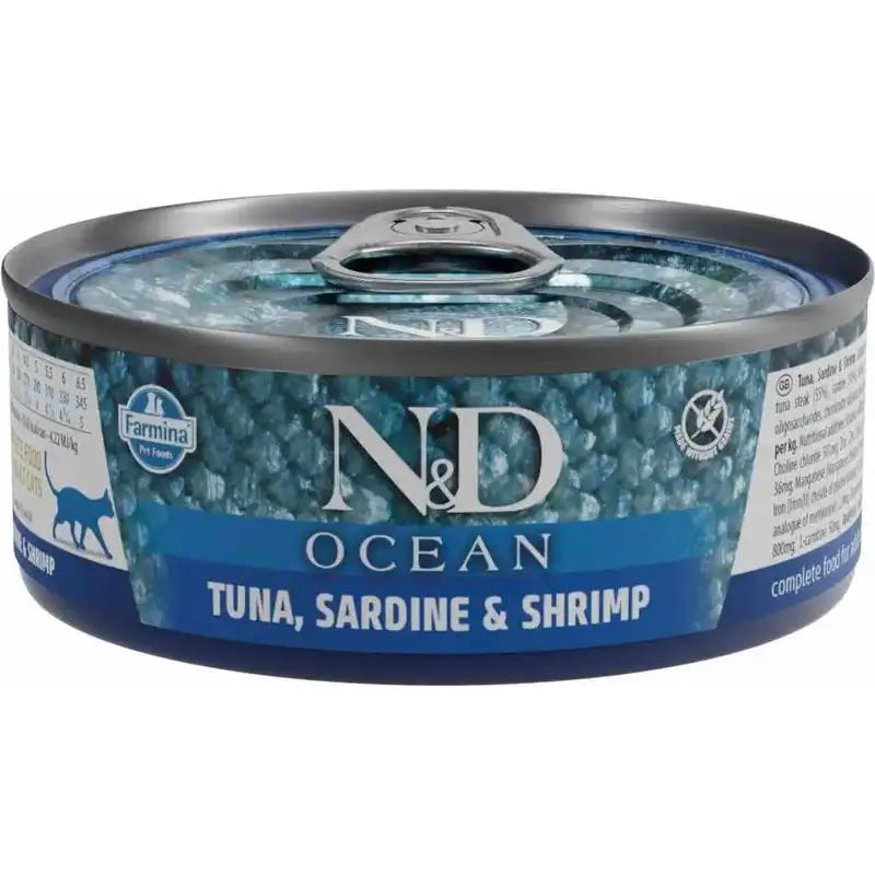 Farmina N&D Cat Ocean Tonno sardine gamberetti 30X70Gr