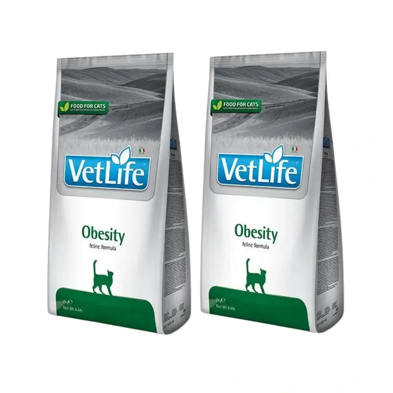 Farmina Vet Life Cat Obesity 5Kg, cibo per gatti, Confezione da 2