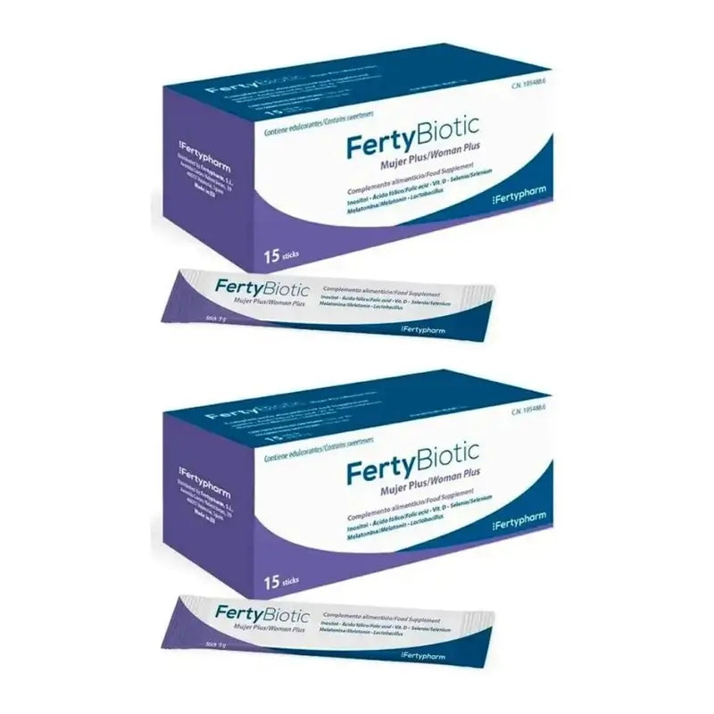 Fertybiotic Donna Plus, 2X15 bastoncini