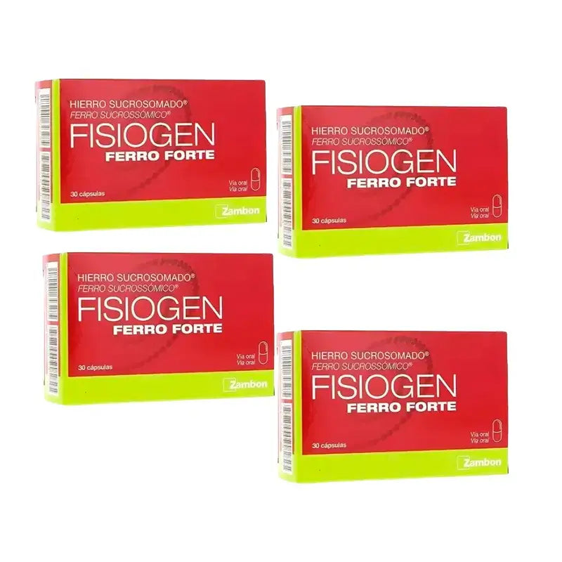 Fisiogen Ferro Forte, Confezione 4 x 30 Capsule