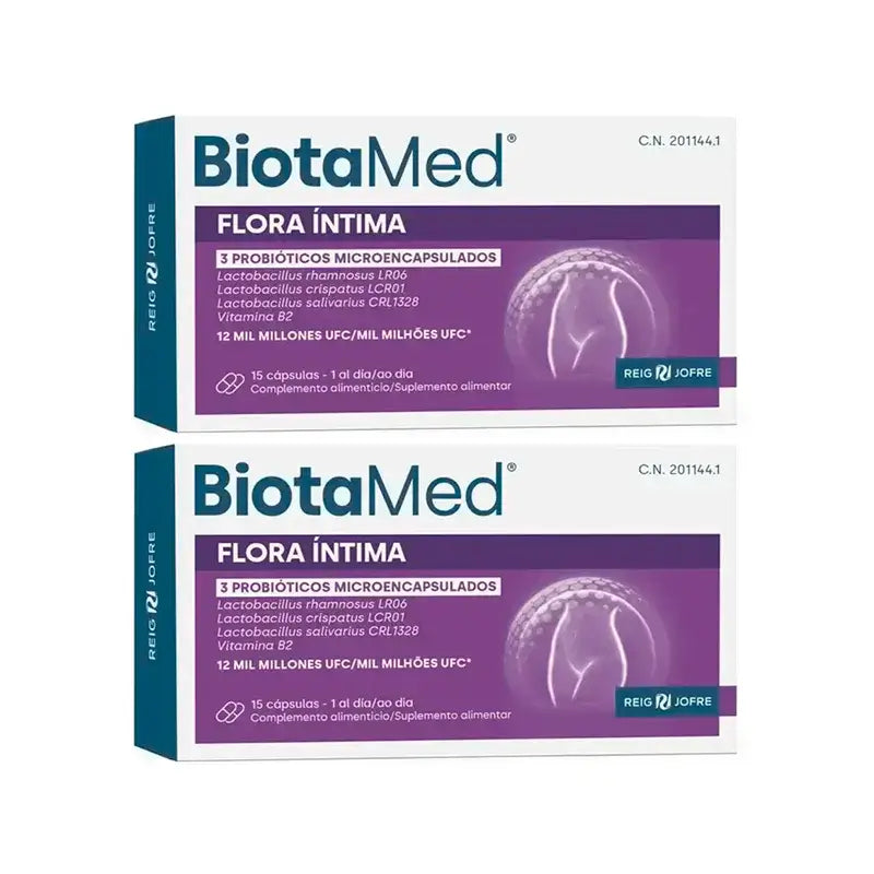 Biotamed Flora Intima, confezione da 2 x 15 capsule