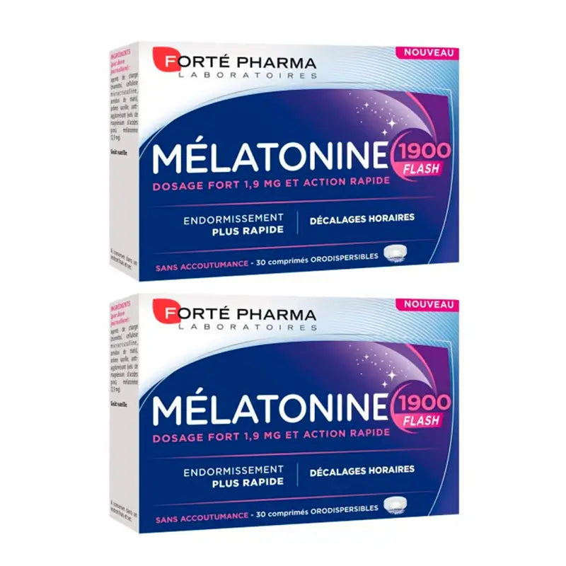 Forté Pharma Duplo Melatonina Flash 1900 2 x 30 compresse