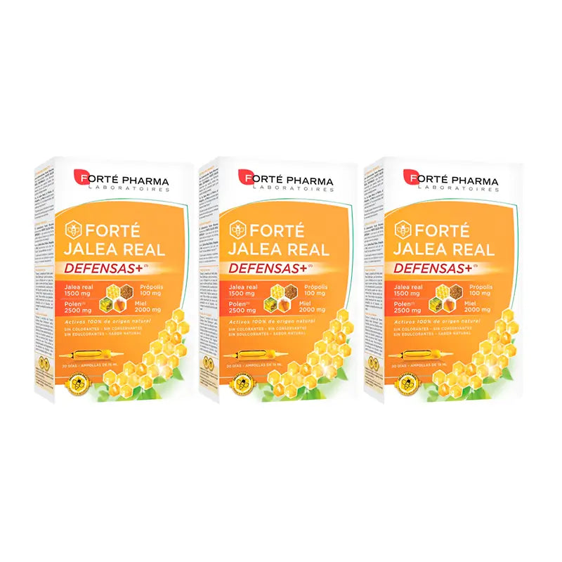 Forté Pharma Triplo Forté Pappa Reale Defence+, 3 x 20 fiale