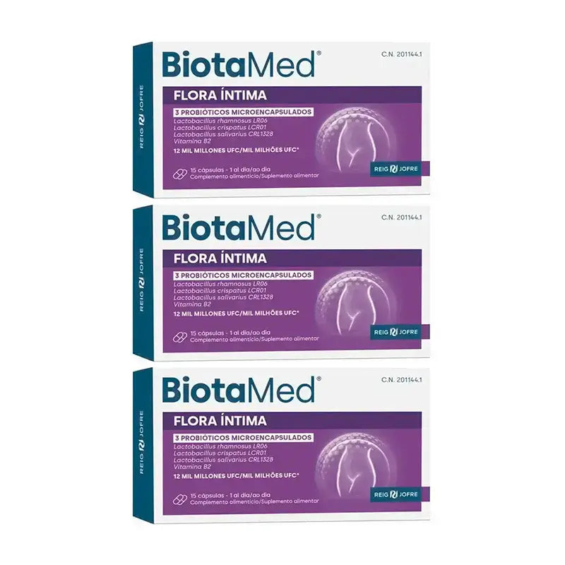 Biotamed Flora Intima, confezione da 3 x 15 capsule