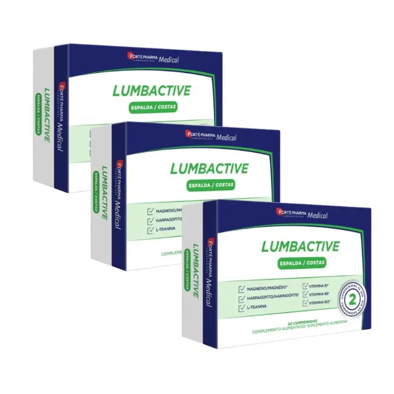 Forté Pharma Triplo Medical Lumbactive Back, 3 x 20 compresse