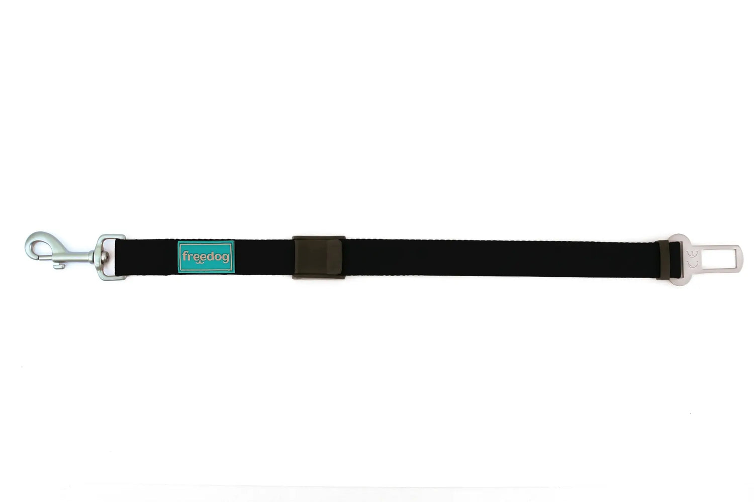 Freedog Cintura di sicurezza per auto nera, 25 mm, 36/56 cm