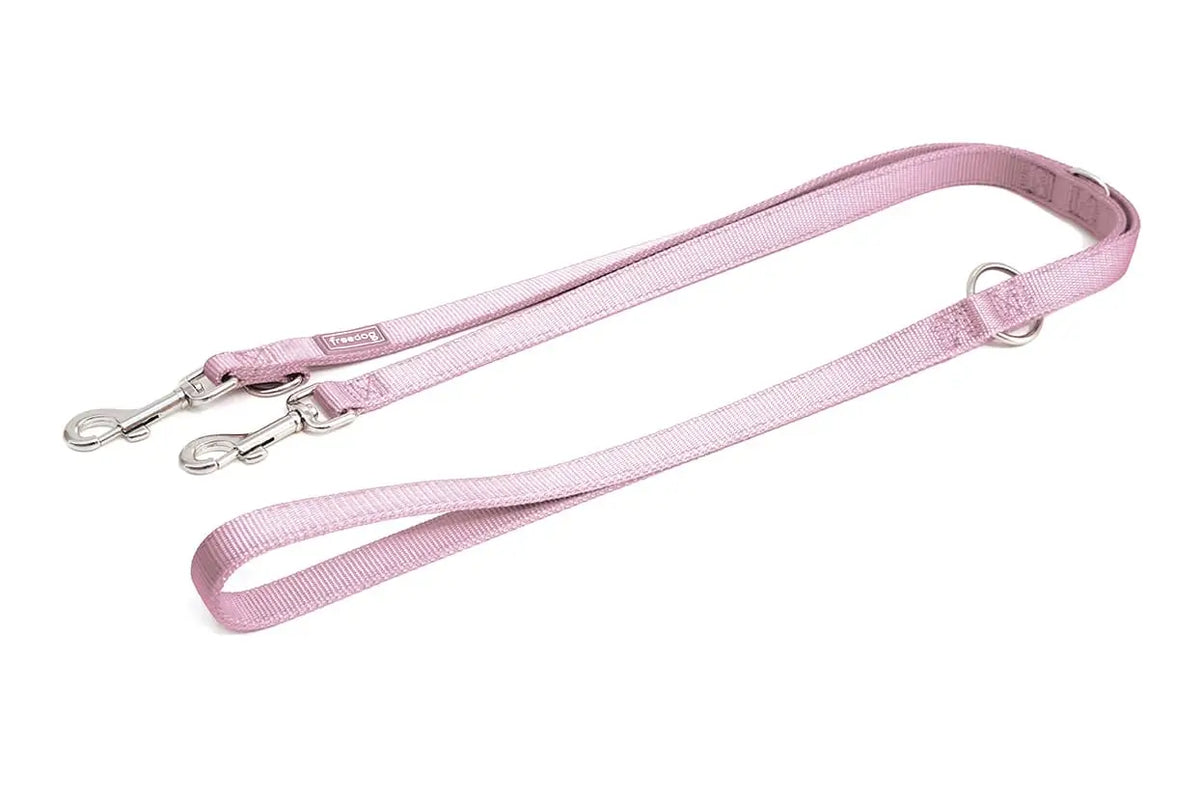 Freedog Guinzaglio da addestramento in nylon rosa, 20 mm, 20 cm