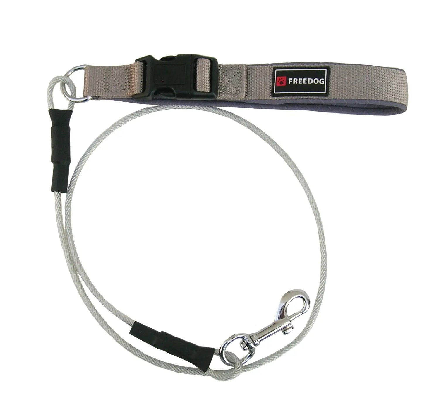 Freedog Guinzaglio in metallo anti-morso, 6 mm, 120 cm