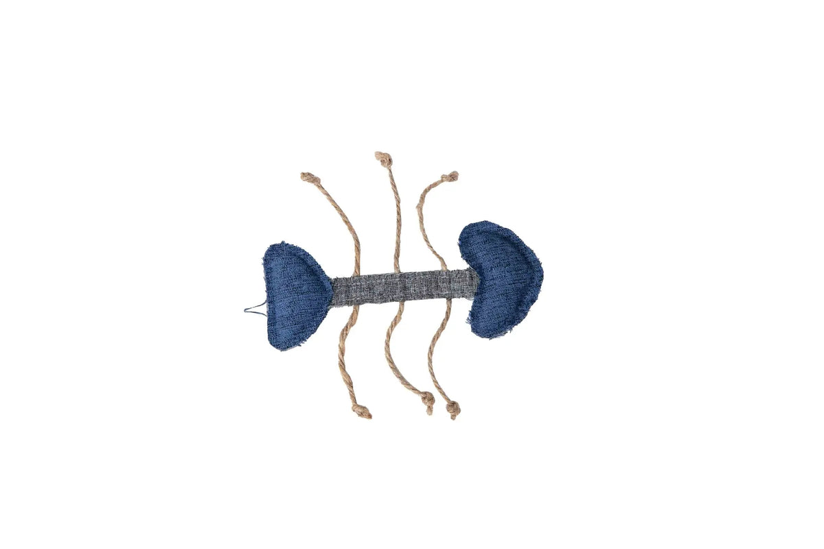 Freedog Giocattolo ecologico per gatti Fishbone Catnip, 14,5x5,5 cm