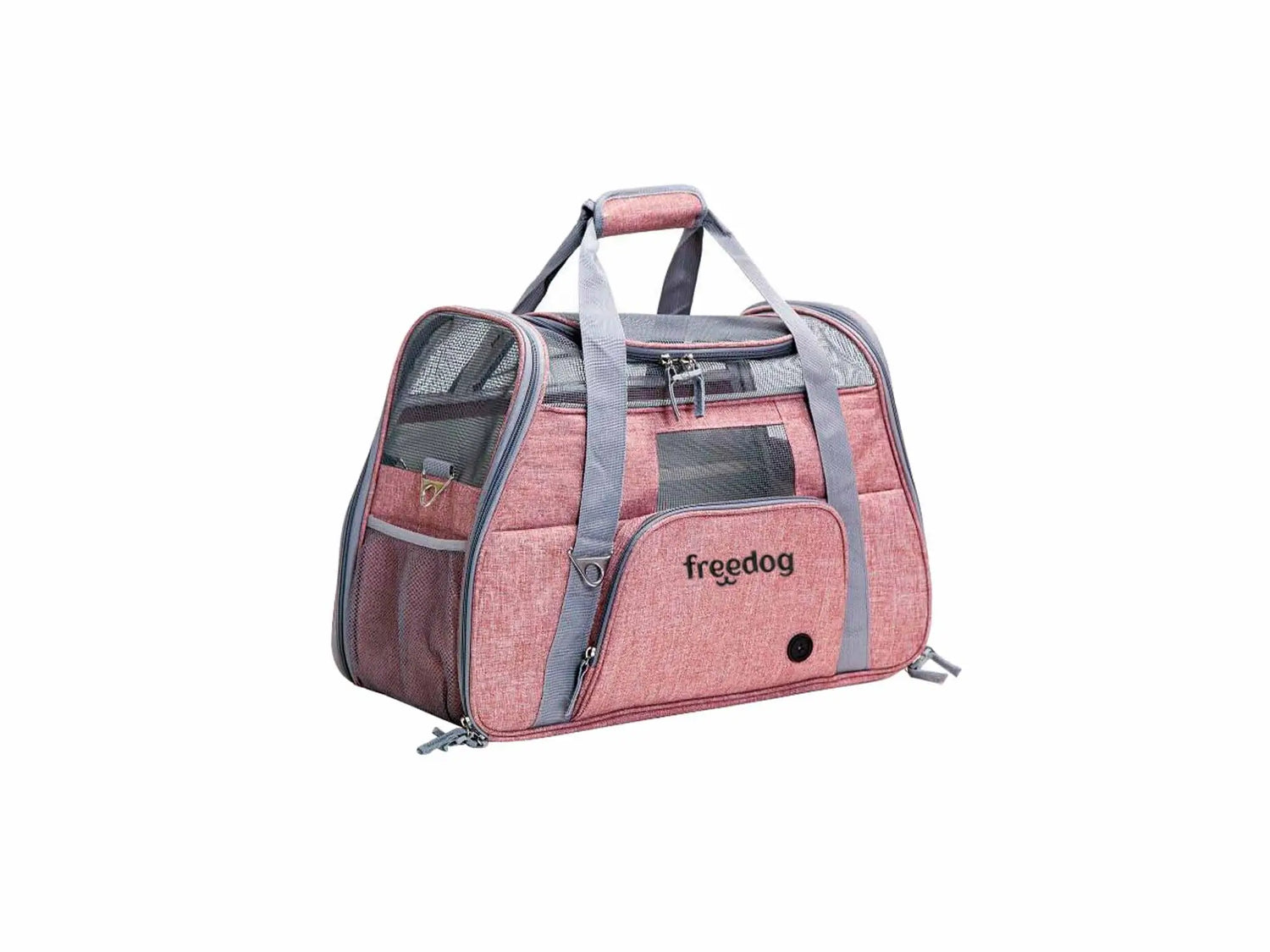 Freedog Trasportino Crossworld Marrone-Rosa, 51x23x35 cm