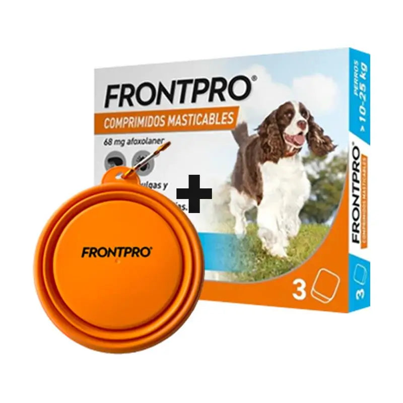Frontpro Deodorante per cani 10-25 Kg (L), 3 compresse masticabili