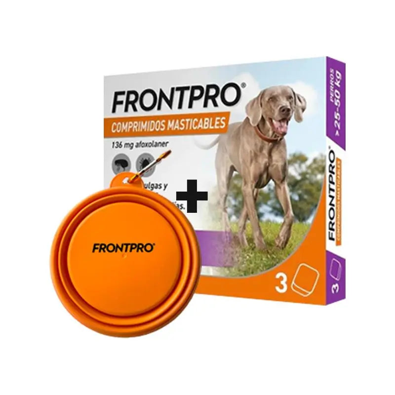 Frontpro Diserbante per cani 25-50 Kg (Xl), 3 compresse masticabili
