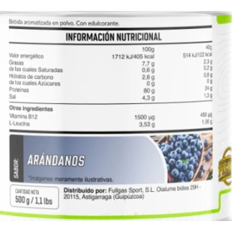 Proteine vegane Fullgas al mirtillo 500 gr.