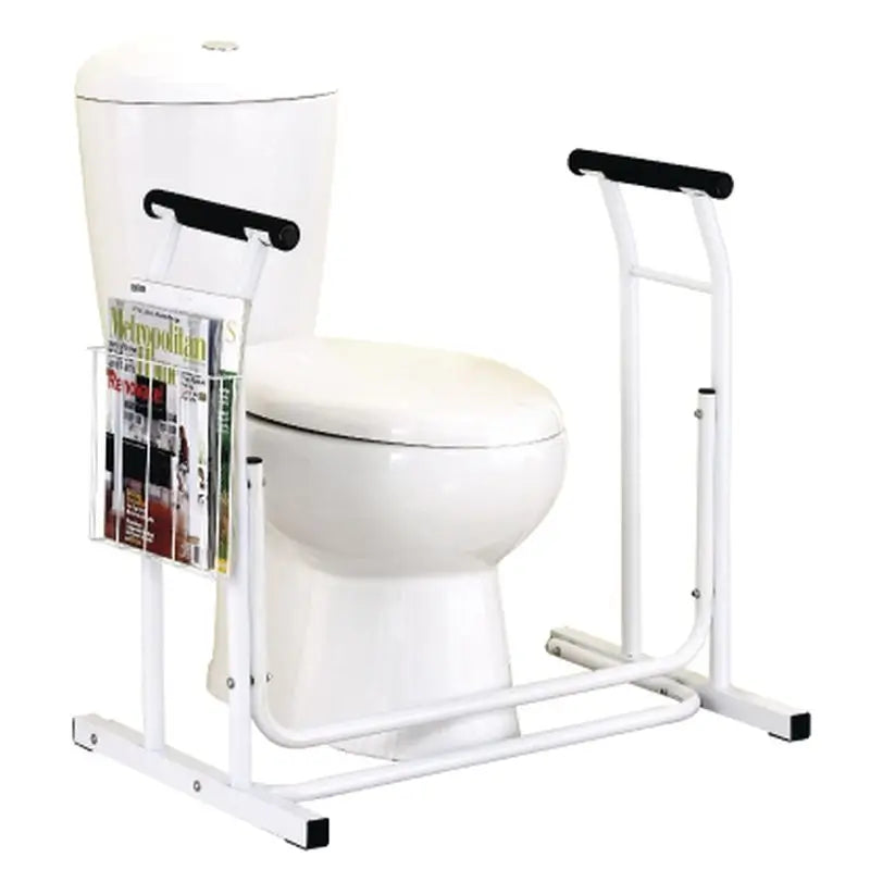 Bracciolo per toilette portatile Garcia 1880 con porta riviste