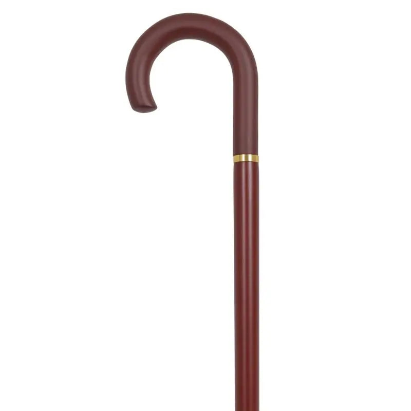 García 1880 Bastone da passeggio color noce, con anello e anello di gomma