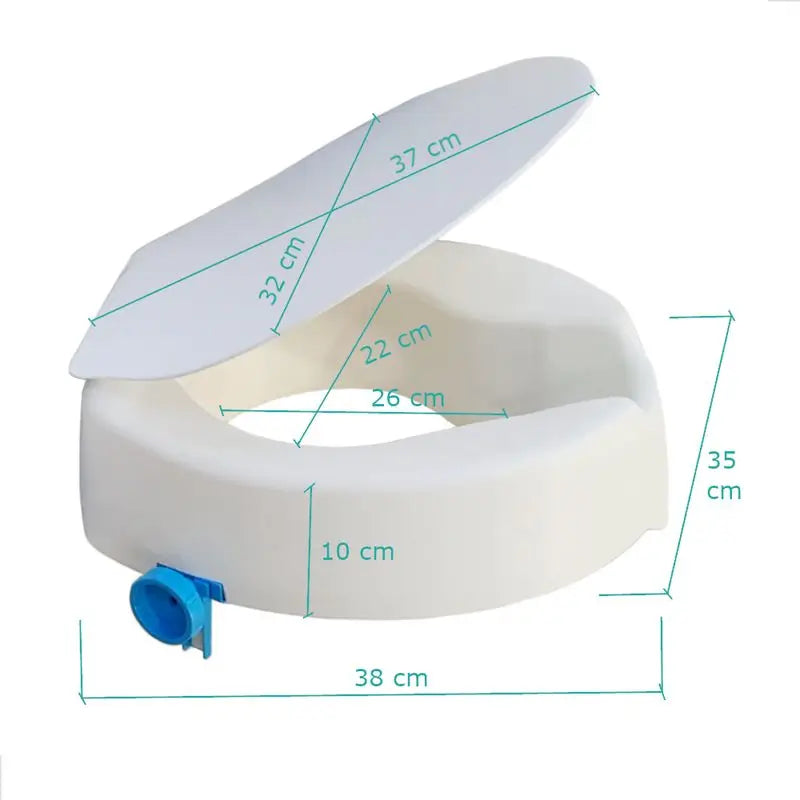 Garcia 1880 Soft Touch Wc Lift con coperchio e fissaggio, bianco