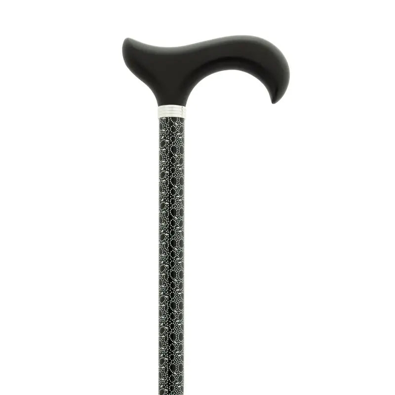 Garcia 1880 Stampella allungabile nera Pugno di legno nero Nero