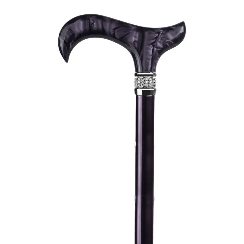 Stampella pieghevole Garcia 1880, cristalli del pugno viola