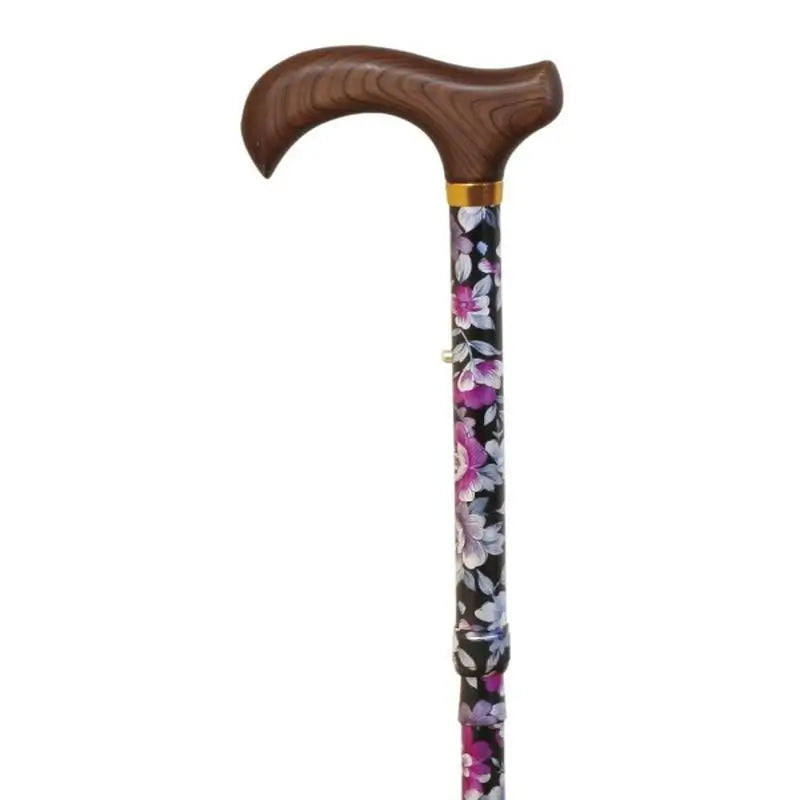 García 1880 Pugno di legno con timbro a fiore pieghevole Muletilla