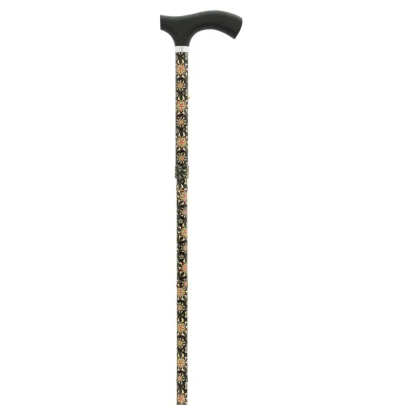 García 1880 Muletilla Plegable Flores Pieghevole Pugno di fiori in legno Nero