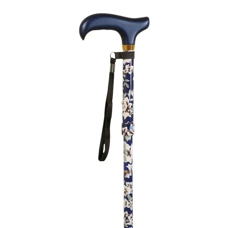 Garcia 1880 Mini stampella pieghevole, fiori blu