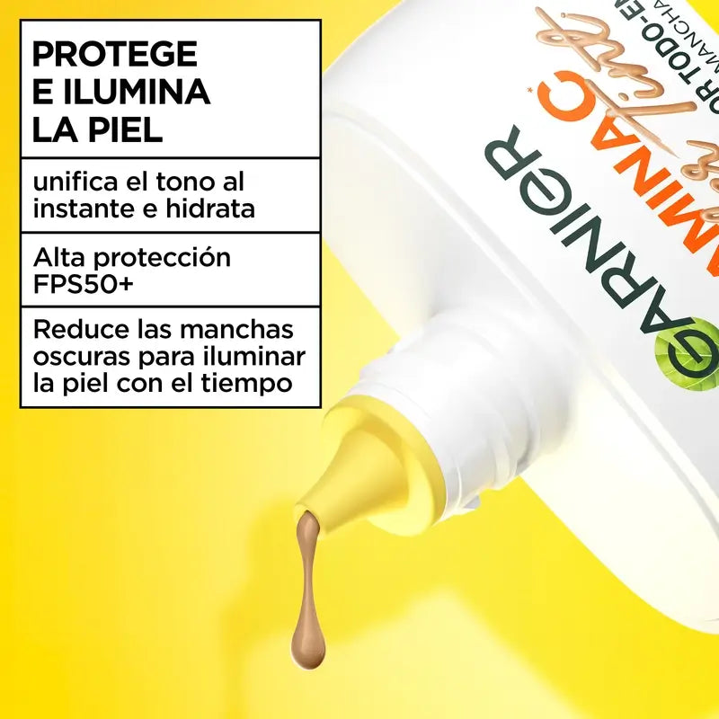 Garnier Uv Protezione Quotidiana Vitamina C Wonder Tint Spf50+, Tono Medio , 40 ml