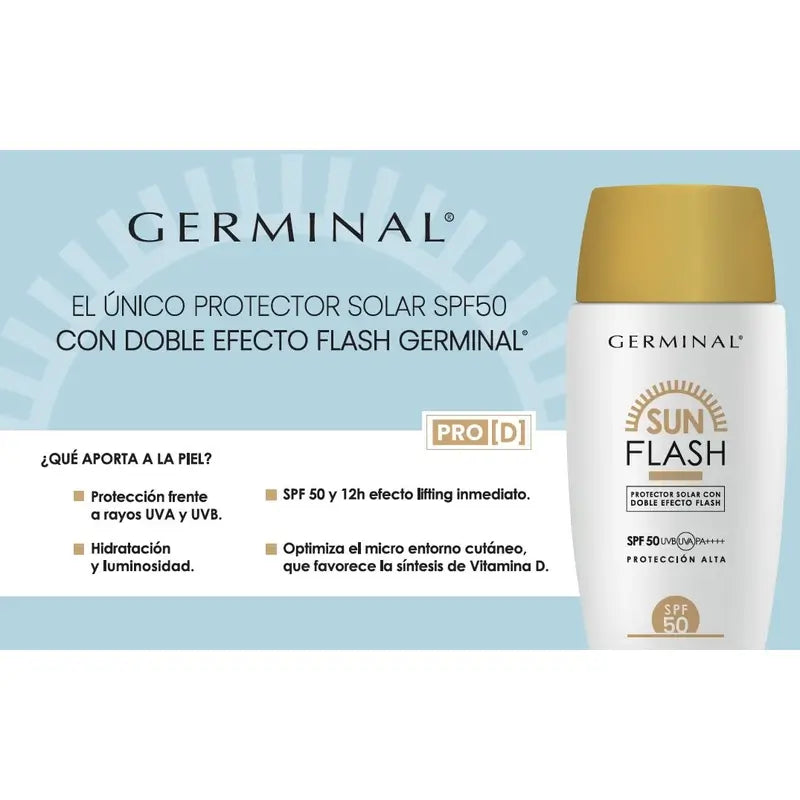 Germinal Crema solare viso in tubo, 50 ml