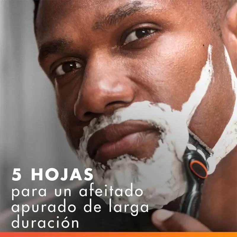 Gillette Fusion5 Power Lame di ricambio per rasoi da uomo, 4 pezzi