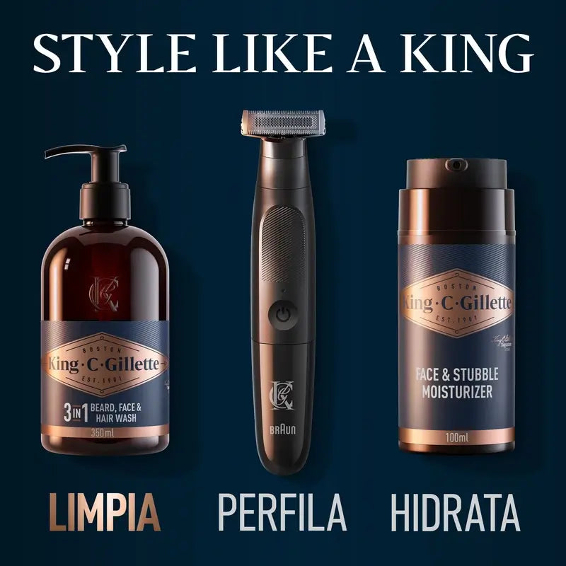 Gillette King C. Gel barba e viso , 350 ml
