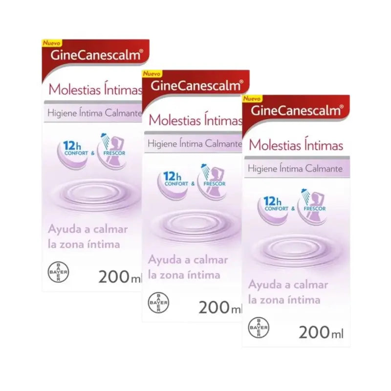 Ginescanes GineCanescalm Gel Intimo, 3X200 Ml