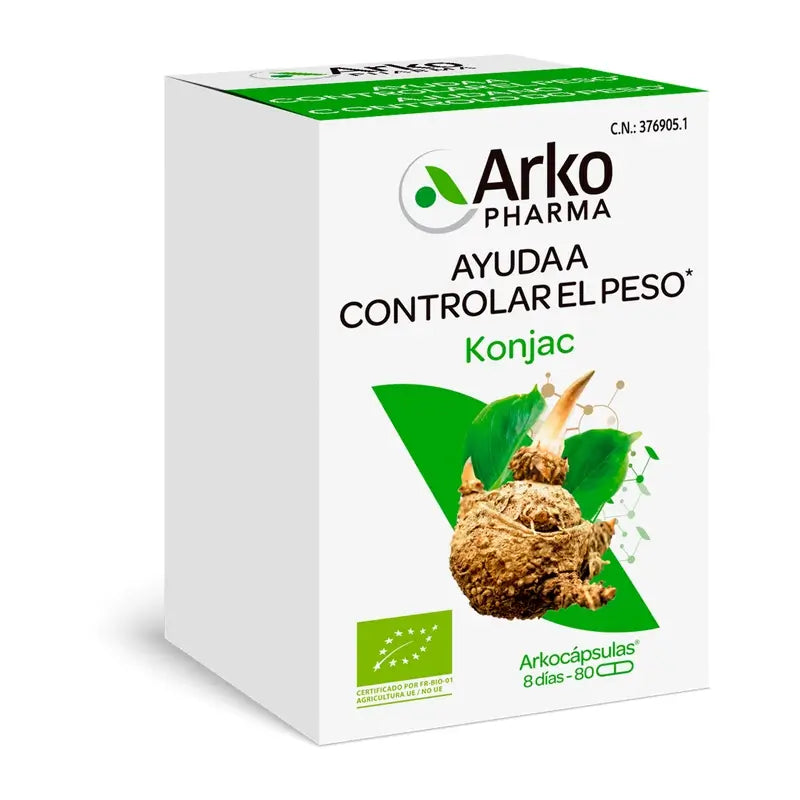 Arkopharma Arkocápsulas Konjac Bio, 80 capsule