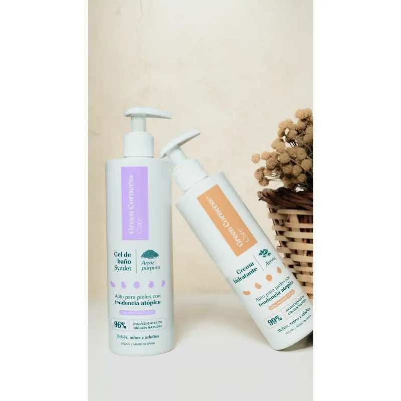 Gel da bagno al riso viola di Green Cornerss, 400 ml