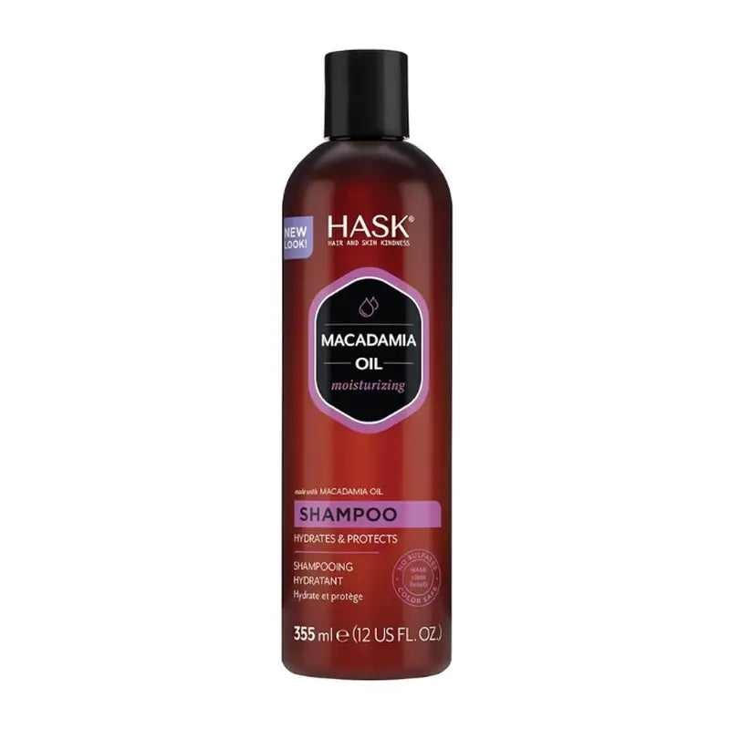 Hask Shampoo idratante all'olio di macadamia , 355 ml